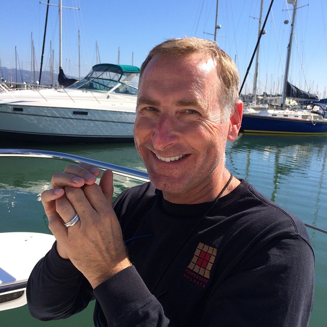 Taking Wes and Michelle out for a sail