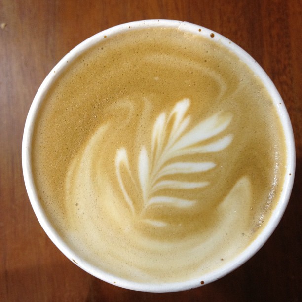 Tasty Blue Bottle latte