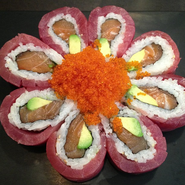 The Cherry Blossom roll - pretty!