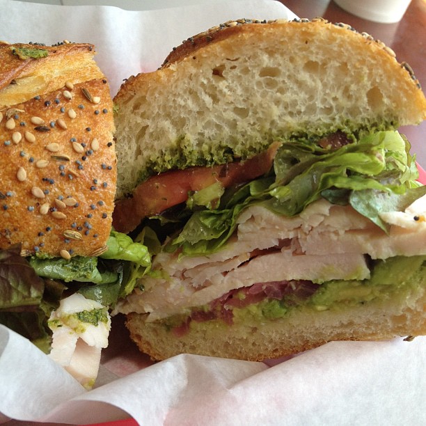 The Hippy Ranch Turkey sandwich - very tasty :)