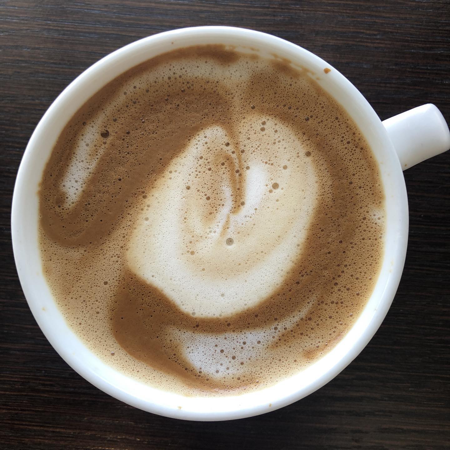 Trying the oat milk latte at Cole, not bad!