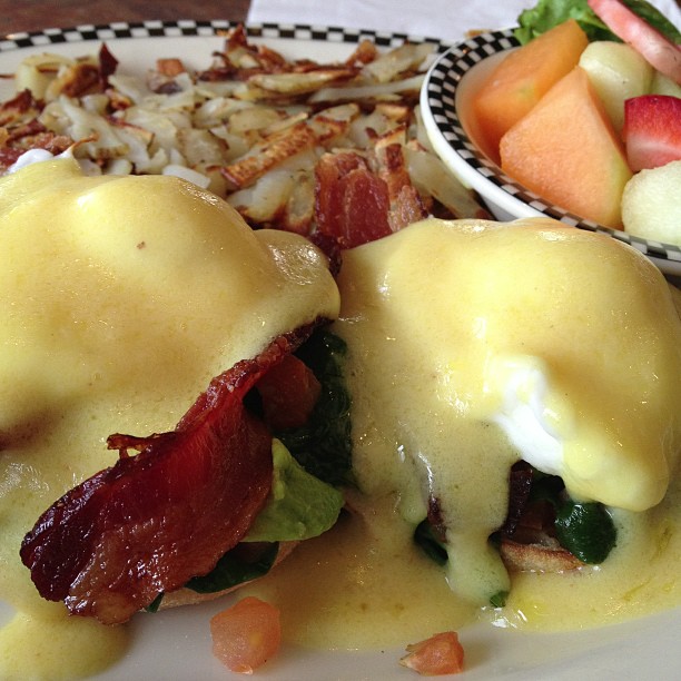 Um I think the fruit makes this a healthy breakfast? :)