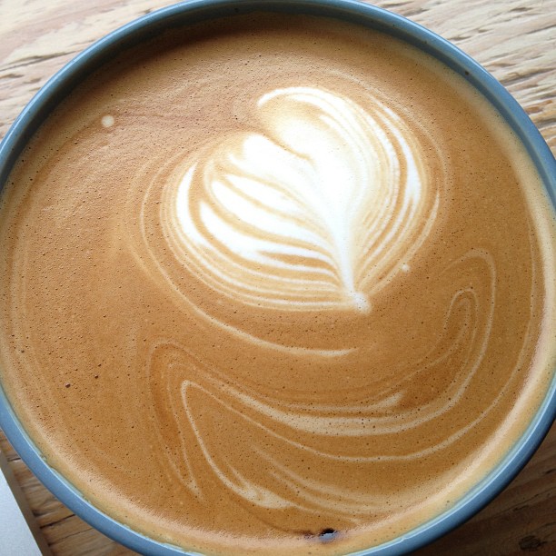 Worth the trip here: Strauss Dairy whole milk latte